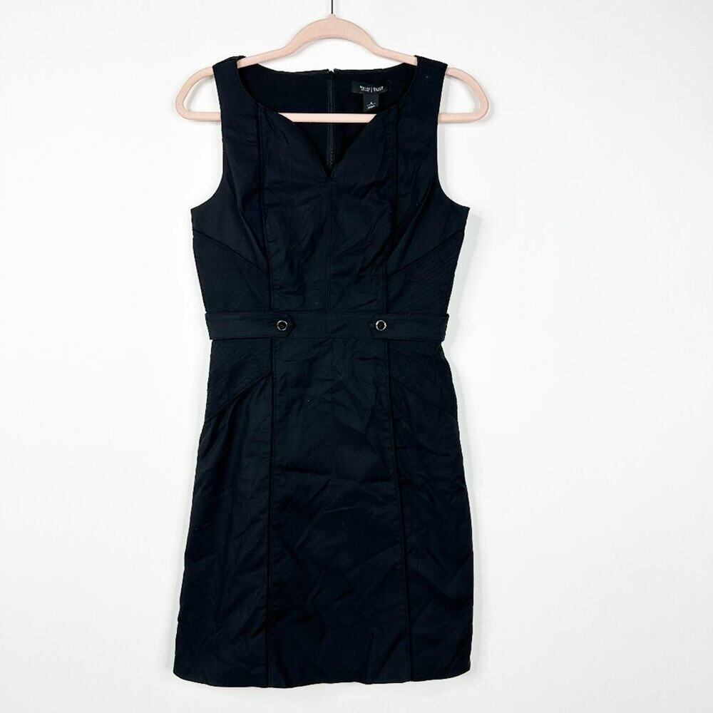 2/$30 White House Black Market Dress Cinched Sleeveless Sheath Dress 4 #A0701 - Picture 3 of 7